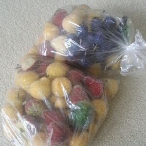 Sparkling Artificial Fruit Decor Set